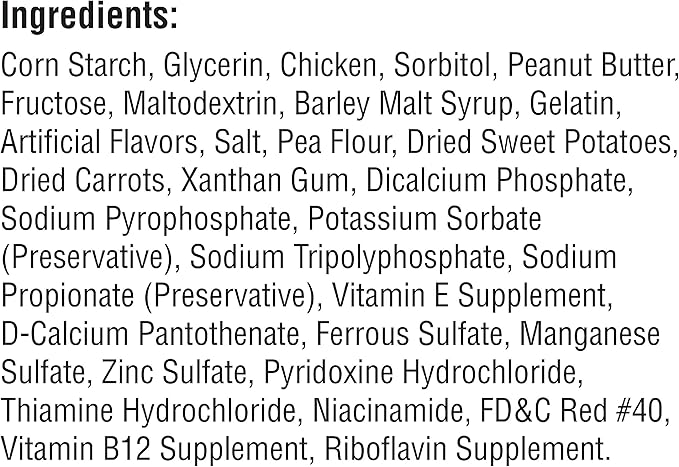 SmartBones Mini Chews with Real Peanut Butter 24 Count, Rawhide-Free Chews for Dogs (Packaging May Vary) (Pack of 2)