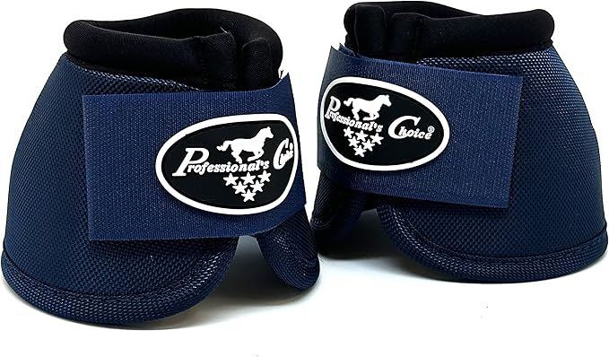 Professional's Choice Horse Equine Overreach Ballistic Bell Boots Navy Blue