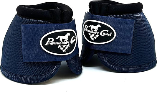 Professional's Choice Horse Equine Overreach Ballistic Bell Boots Navy Blue