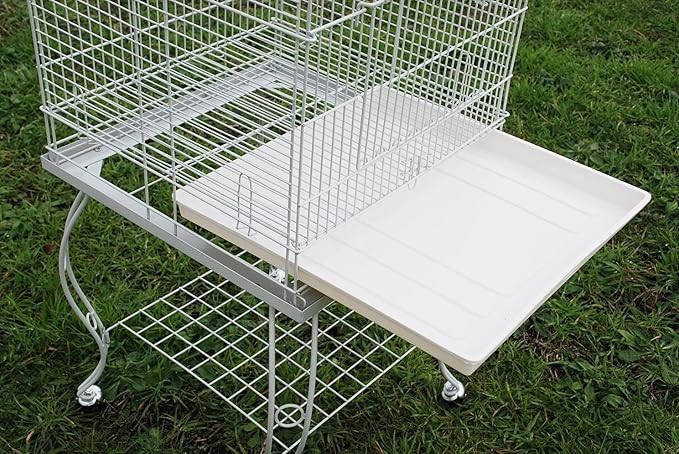 Large 64-Inch Open/Close Dome Roof Perch Stand Top for Parrot Lovebird Cockatiel Cockatiels Parakeets Bird Cage with Removable Stand