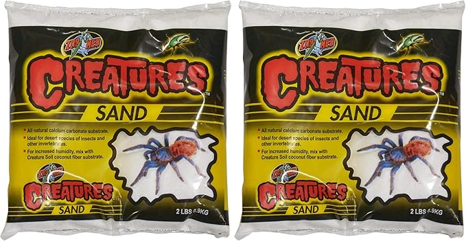Zoo Med Creatures Sand 1 Quart (Pack of 2)