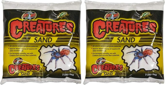 Zoo Med Creatures Sand 1 Quart (Pack of 2)