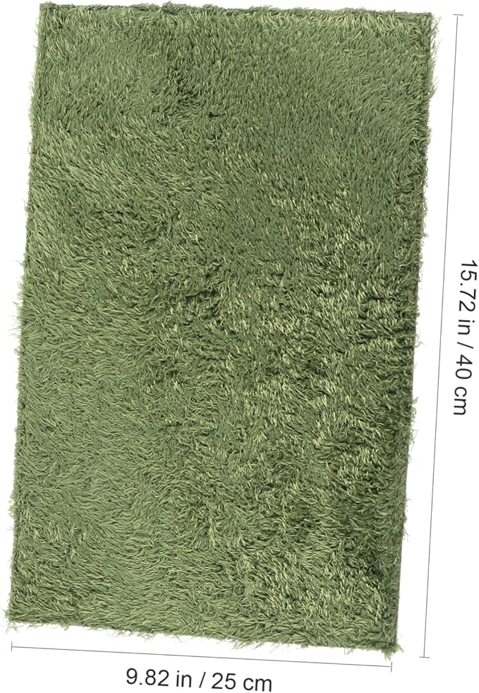 UPKOCH 2pcs Moss Reptile Carpet Mats for Turtle Bedding Reptile Tank Substrate Dry Breathable Pet Mat