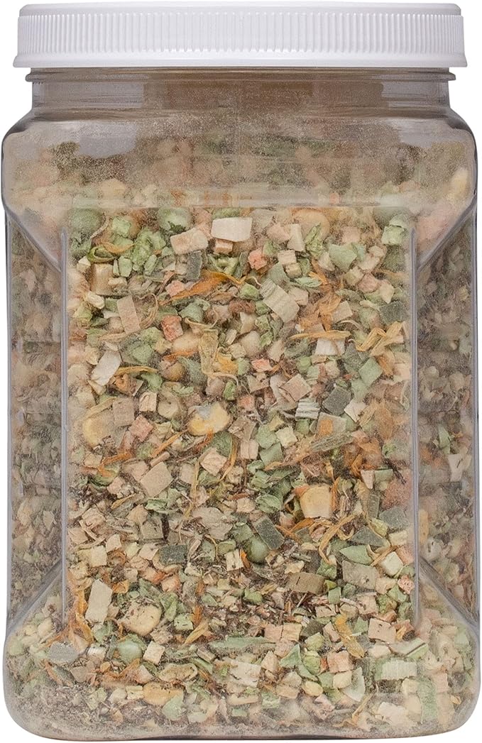 Healthy Herp Veggie Mix Instant Meal for Reptiles - Nutritious Bearded Dragon Accessories, Bearded Dragon Food - Made in USA - Quick Prep, Ideal for Box Turtles, Lizards, Tortoises - 7.5 oz (212g)