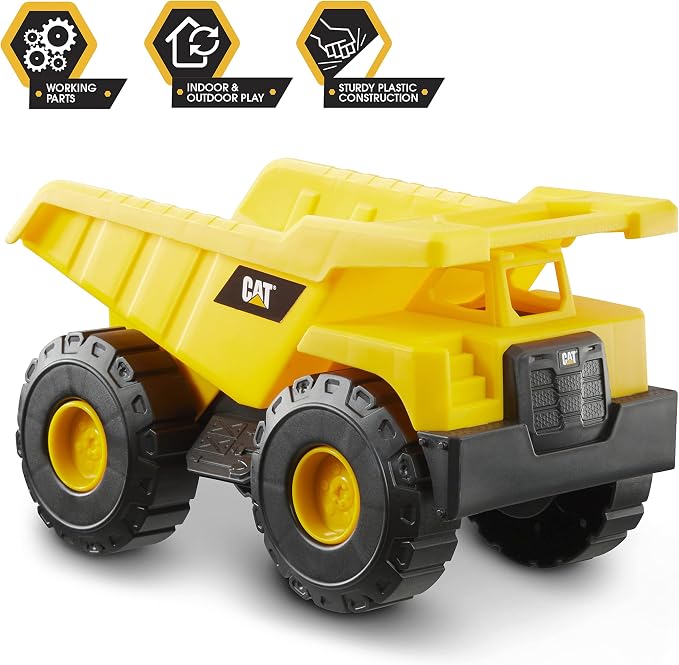 CAT Construction Toys, 2 Pack 10" Construction Fleet Toy Trucks with Articulated Parts, Fun and Durable for Indoor/Outdoor Use, Ages 2+ - Image 4