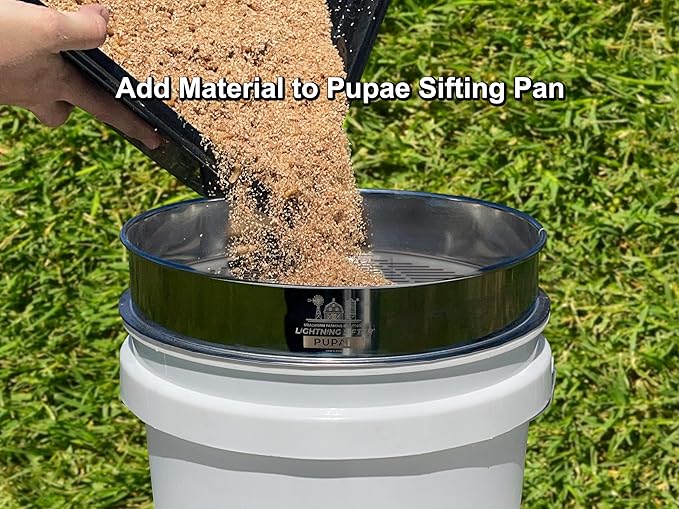MFS' D-11 Lightning Sifter Mealworm Pupae Sifting Pan (2nd Gen)