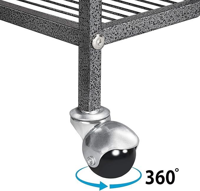 Topeakmart 34 Inch Multi-Level Small Animal Cage for Adult Rats, Chinchillas - Metal Rolling Cage with Removable Ramp & Platform, Black
