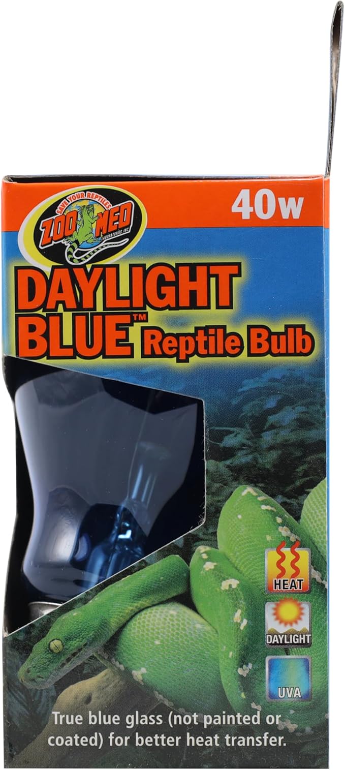 Zoo Med Daylight Blue Incandescent Reptile Bulb 40 Watts - Pack of 4