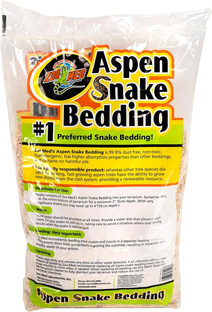 Zoo Med Aspen Snake Bedding 8qt