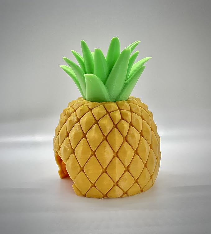 Pineapple Pet Hide - Great for Geckos, Hamsters, Frogs, Mice, Fish Tanks and Other Small Pets! Shedding Hideout Hut
