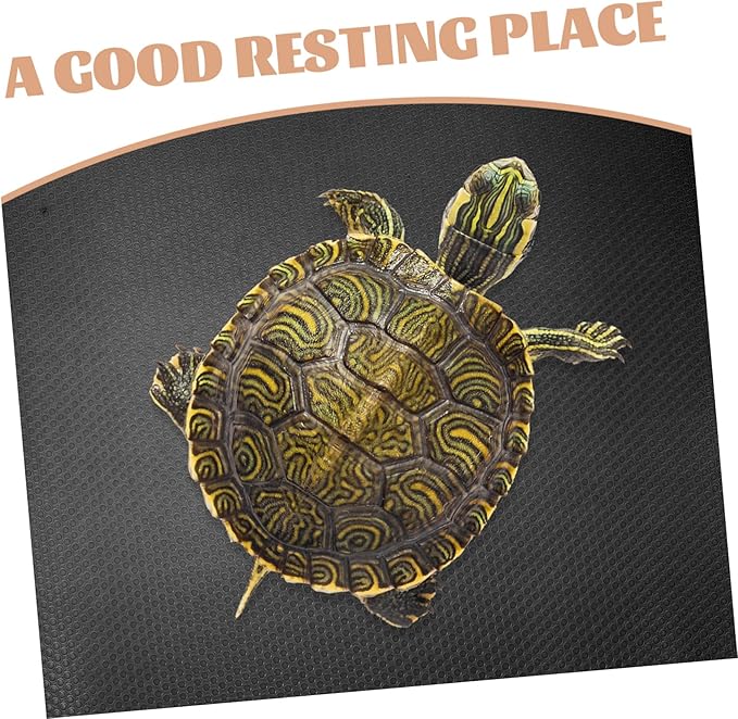 Levemolo Reptile Carpet Mat for Terrarium Non-Slip Bedding for Snakes Lizards Turtles and Geckos Black Easy to Clean Comfortable and Safe Reptile Environment