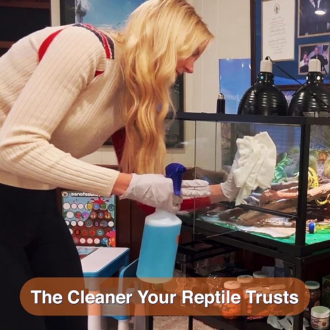 CAROLINACUSTOMCAGES 3 Refills of 32 oz Each, Chlorhexidine Solution 2%, Chlorhexidine Cleaning Solution, Chlorhexidine Spray for Reptile Habitats