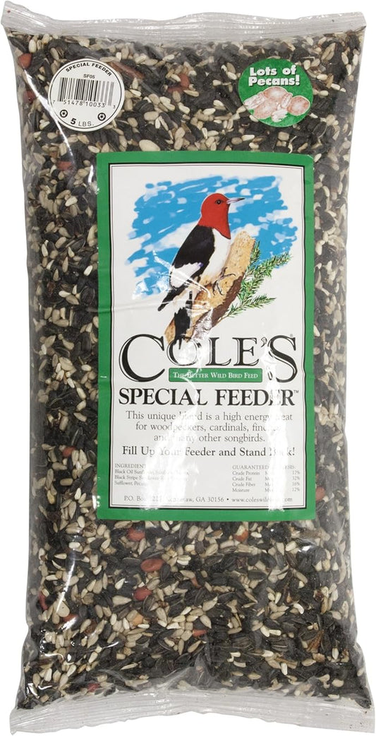 Cole's Special Feeder Assorted Species Wild Bird Food Black Oil Sunflower 5 lb.