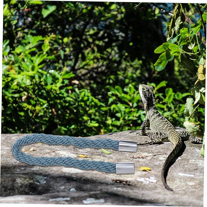 VICASKY Bearded Dragon Climbing Rope Bridge Multi-Functional Reptile Swing Toy for Lizards Geckos and Crabs Sturdy Climbing Accessory for Reptile Tanks and Terrariums