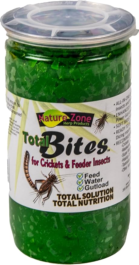 Nature Zone SNZ54511 Feeder Insects Total Bites Soft Moist Food with Spirulina, 9-Ounce