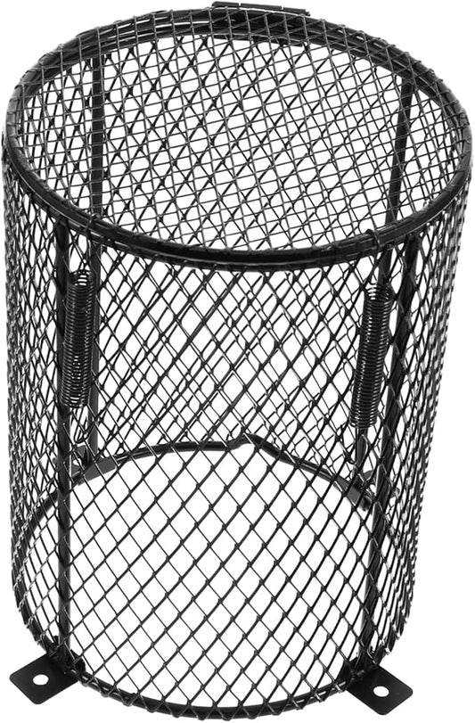 Reptile Heat Lamp Mesh Cover Anti-Scald Ceramic Bulb Protector for Turtle Tank Accessories Reptile Cages and Heating Lamps Sturdy and Safe Enclosure for Basking Light