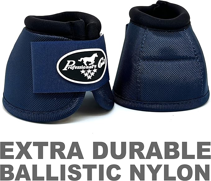 Professional's Choice Horse Equine Overreach Ballistic Bell Boots Navy Blue