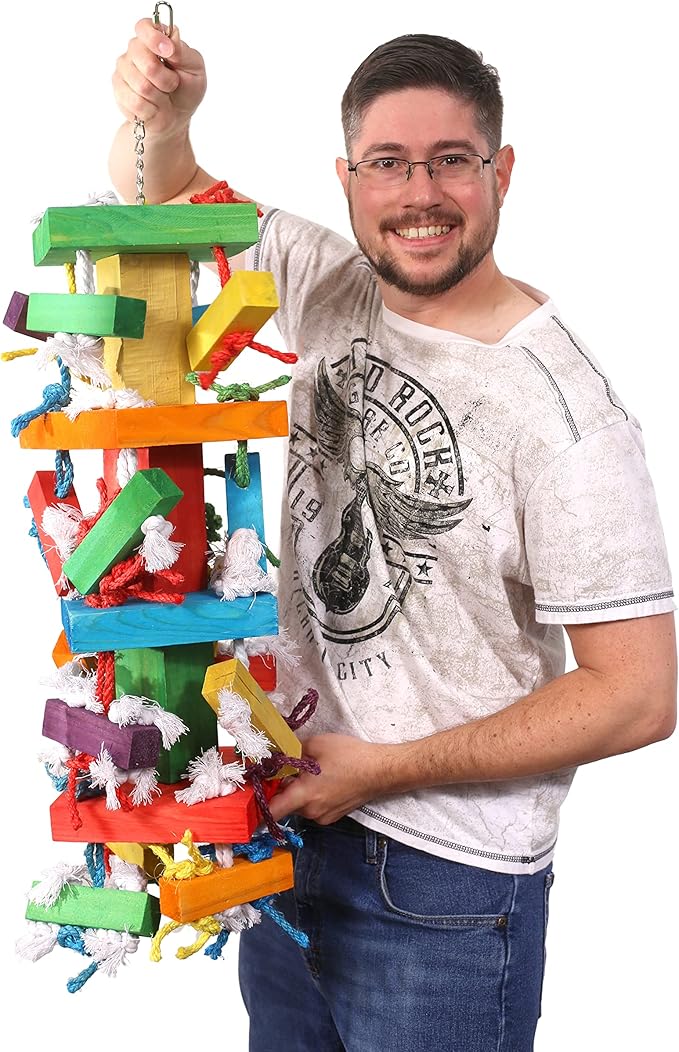 Tropical Stack XXL Parrot Toy - Huge Parrot Toy for Hyacinth and GreenWinged Macaw