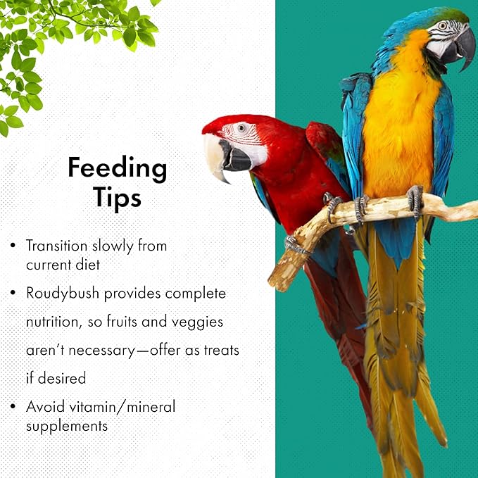 RoudyBush Daily Maintenance Bird Food, Crumbles, 10-Pound