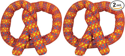 Catstages Plaque Away Pretzel Cat Toy ?€? Interactive Catnip Dental Chew Toy to Help Clean Teeth, Fun for Play and Chewing, Orange (Pack of 2) by Catstages