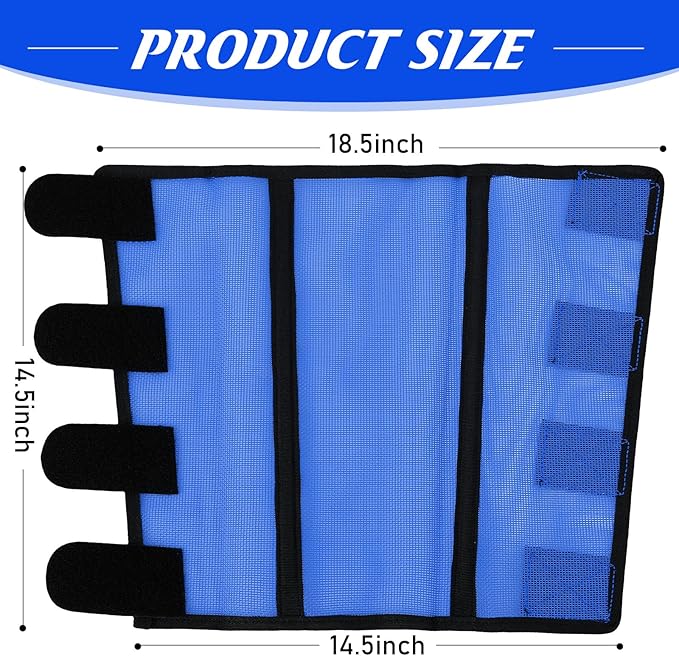 Set of 12 Mesh Fly Boots for Horse Breathable Mesh Horse Boots Protective Horse Leg Loose Wraps Horse Leggings for Preventing Flies and Mosquitoes Bites