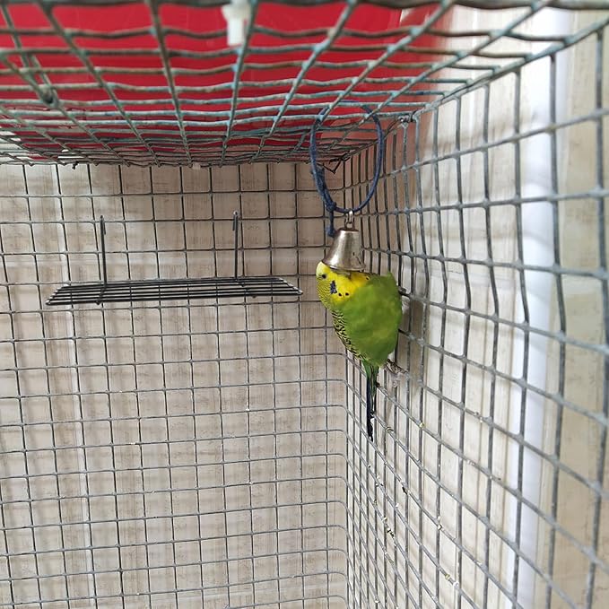 Mipcase 4 pcs Rectangular Parakeet Platform Bird Cage Accessories for Parrots and Cockatiels Ideal Bird Playstand and Perch for Home Use