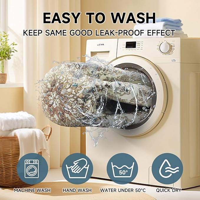Washable Pee Pads for Dogs 2 Pack, Puppy Pads with Pheromones, 2026 Upgraded PuppyPad 36"x48" Super Absorbent Waterproof Pet Training Pads, Non-Slip Potty Pads for Crate,Floor,Sofa
