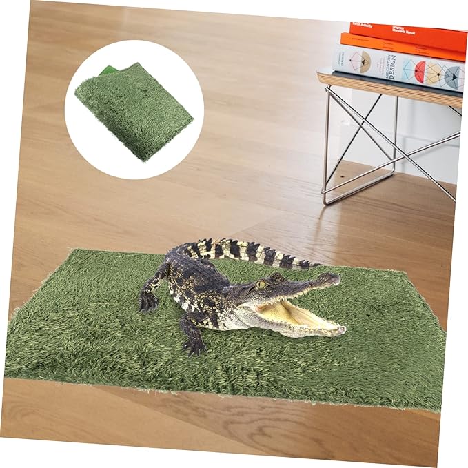 KESYOO 2Pcs Moss Mat for Reptiles Moisture Retaining Carpet Soft and Comfortable Habitat Pad for Lizards Snakes and Turtles Durable and Washable Reptile Substrate