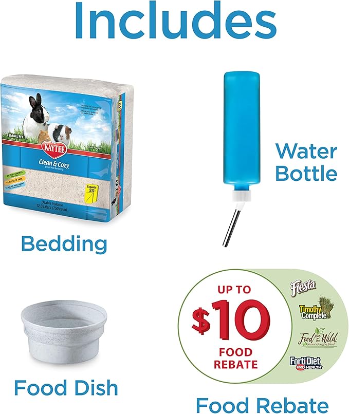Kaytee My First Home Starter Kit Habitat for Pet Guinea Pigs