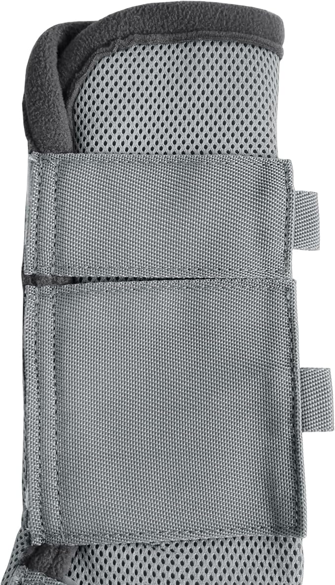 LEAFOREST Horse Fly Boots Set of 4 - Non Slip Leg Protection for Donkey Mini Pony Draft, Breathable Mesh Fly Boots for Pasture & Barn Use Grey Pony