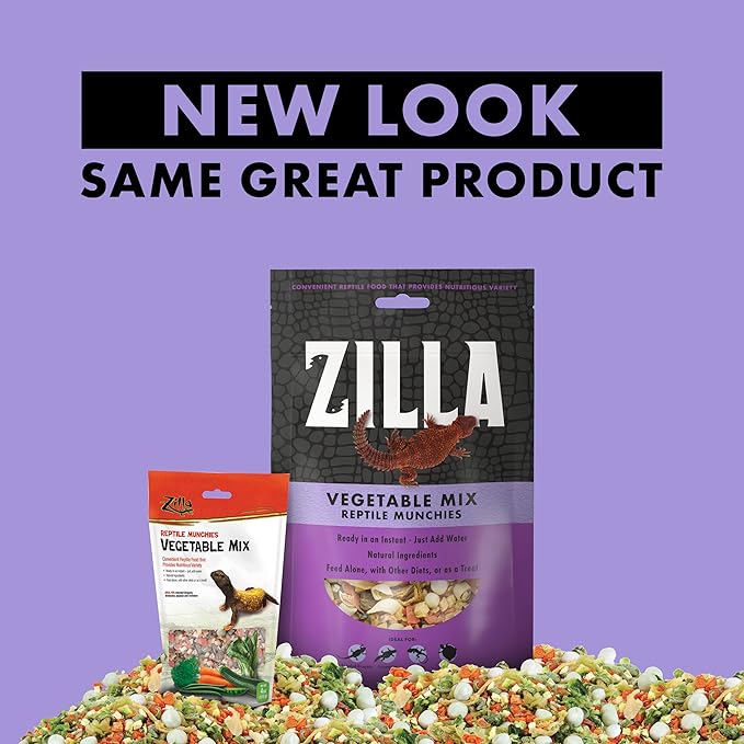 Zilla Reptile Food Munchies Vegetable Mix, 4-Ounce