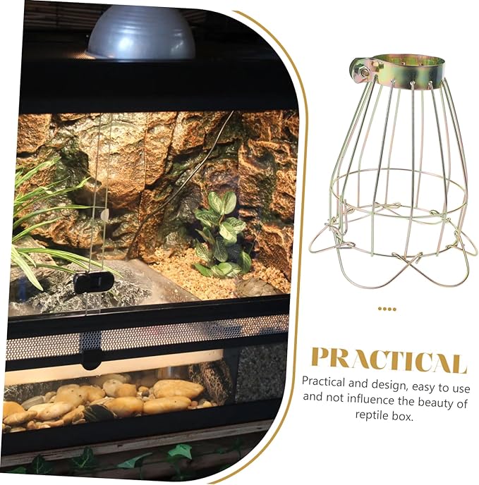 BESPORTBLE 3pcs Box Reptile Lampshade Mesh Heat Lamp Shade Clamp Reptile Tank Accessory Enhance Air Circulation
