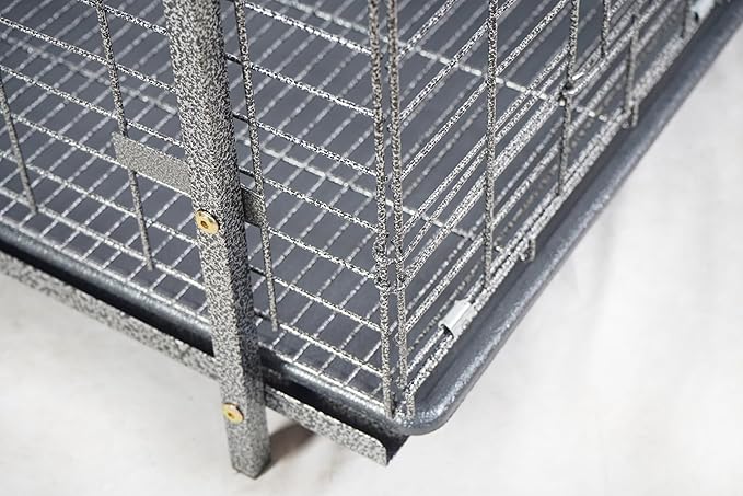 Stackable Rabbit Cage with Feeder and Water Bottle, 24 x 24 x 16 inches, Guinea Pig Ferret Bunny Hutch (1)