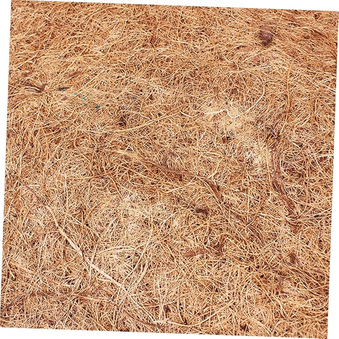 2pcs Natural Coconut Fiber Reptile Mat Breathable Tortiose Pet Bedding Liner Brown Coir Substrate for Terrarium Habitat