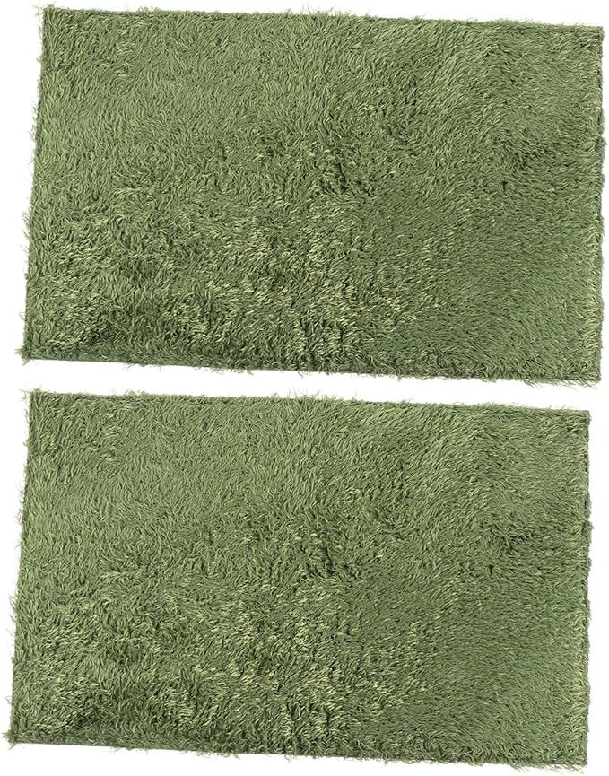 UPKOCH 2pcs Moss Reptile Carpet Mats for Turtle Bedding Reptile Tank Substrate Dry Breathable Pet Mat
