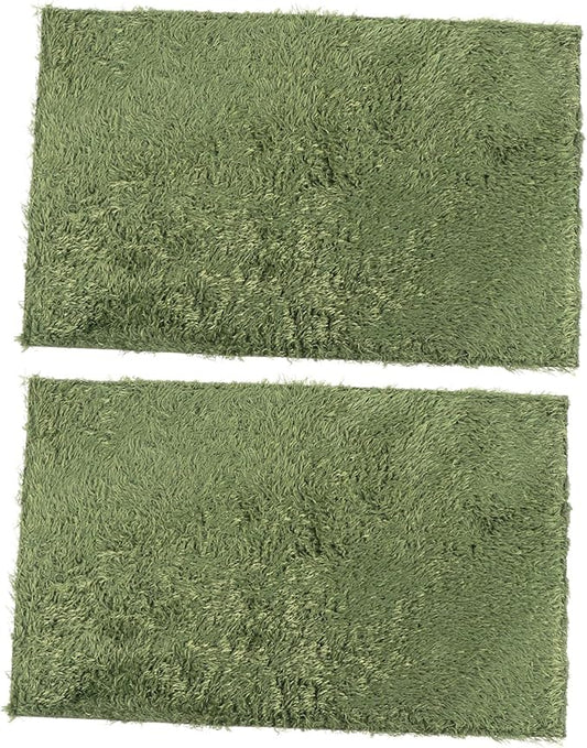 UPKOCH 2pcs Moss Reptile Carpet Mats for Turtle Bedding Reptile Tank Substrate Dry Breathable Pet Mat