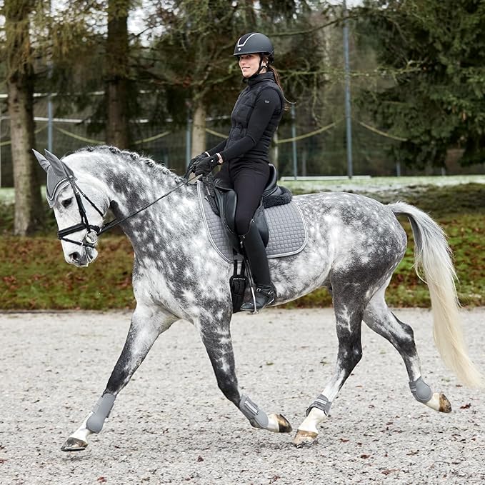HORZE Adepto Fetlock Boots - Steel Grey - Cob