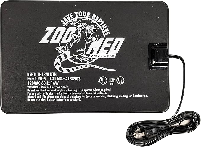 Zoo Med Repti Therm Under Tank Heater 16 Watts-12 Long 8" Wide (30-40 Gallons) (2)