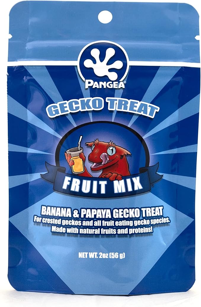 Pangea Gecko Diet Fruit & Treat Bundle - 2oz Fruit & Insects Diet and Gecko Treat Mix