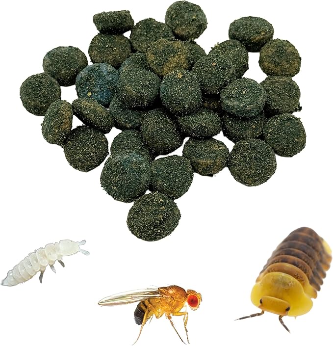 CTWPets Clean Up Crew Bites – Bioactive Terrarium Food for Isopods, Springtails, Millipedes & Fruit Flies | Microfauna Booster for Bioactive Enclosures - 2.5oz