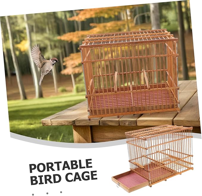 Indoor Flight Bird Cage Retro Small Parrot Cage Decorative Embellishments