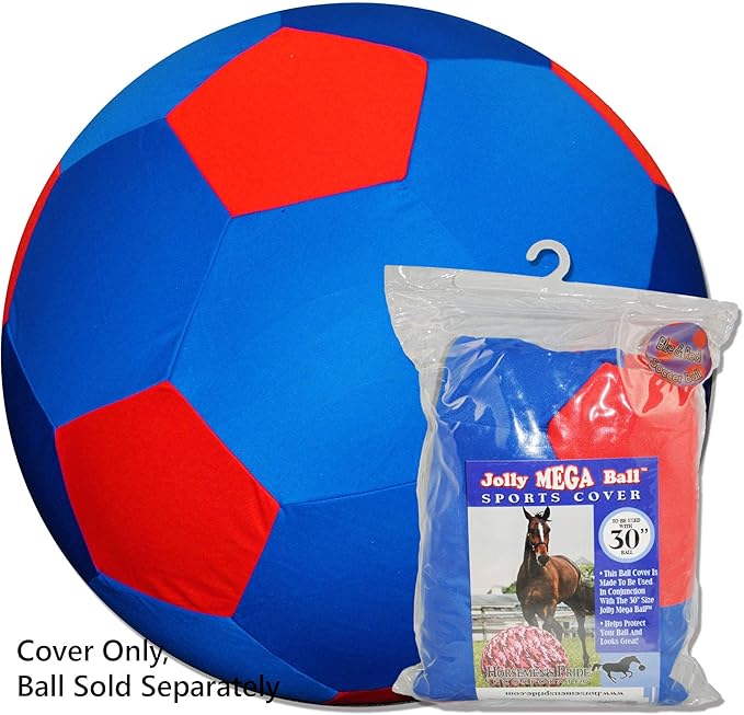 Horsemen's Pride Mega Soccer Ball Blue Cover,30-Inch