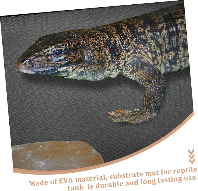 Abaodam Reptile Carpet Mat for Lizard Turtles Snakes Durable Bedding for Terrarium Easy Clean Substrate for Bearded Dragons Leopards and More