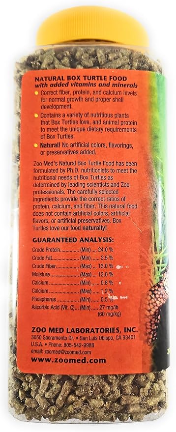 Zoo Med Labs Natural Box Turtle Food - 20 oz