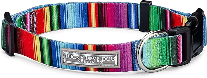 Lucky Love Dog - Adjustable Dog Collar with Easy Click Buckle for Large Dogs, Durable, & Comfortable for Male & Female Dogs, Pet Collar for Puppies & Adult Ones - Nacho, Large