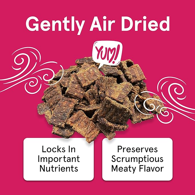TRMC Real Meat Dog Treats - Three 12oz Bag of Bite-Sized Air-Dried Lamb & Venison Jerky for Dogs - Grain-Free Jerky Dog Treats with 95% All-Natural, Free-Range, Grass Fed Lamb & Venison