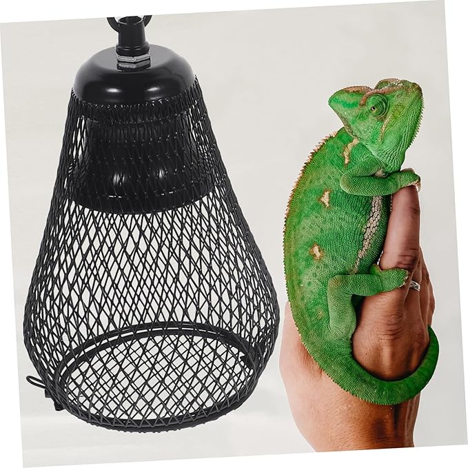 Angoily Reptile Heat Lamp Shade Scald Cover for Pets Gourd Design with Hook Efficient Heat Dissipation for Bearded Dragons Snakes and Lizards