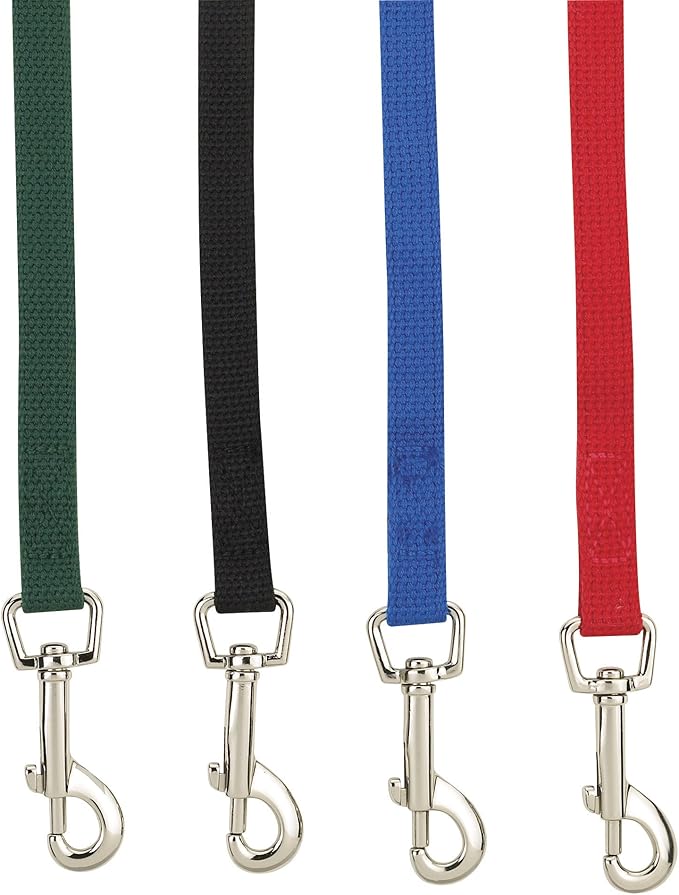 Guardian Gear Cotton Web Dog Training Lead 50'x5/8", Red