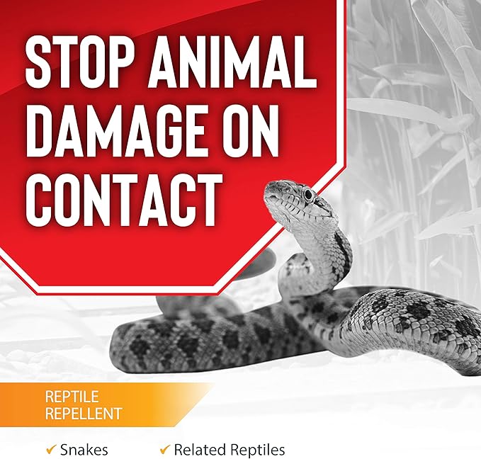 Reptile Stopper, Granular Animal Repellent, All Natural, Effective All Year Round, Safe for People and Pets, No Harsh Chemicals, Ready to Use, Snake & Reptile Repellent - 2.5 lb. Shaker Jug