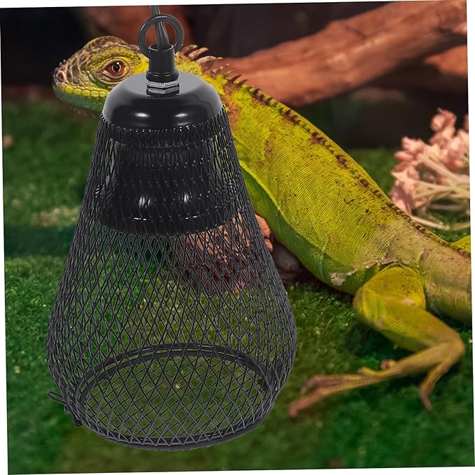 Reptile Heating Lamp Shade Scald Mesh Cover for Reptile Pet Lamps Durable Design Easy Installation Compatible with Various Bulbs for Turtles Rabbits Hamsters